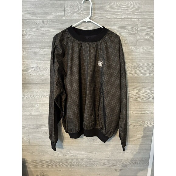 Vintage Roche‎ Windbreaker Jacket Coat Golf Pullover XL Embroidered Reversible - Picture 1 of 9